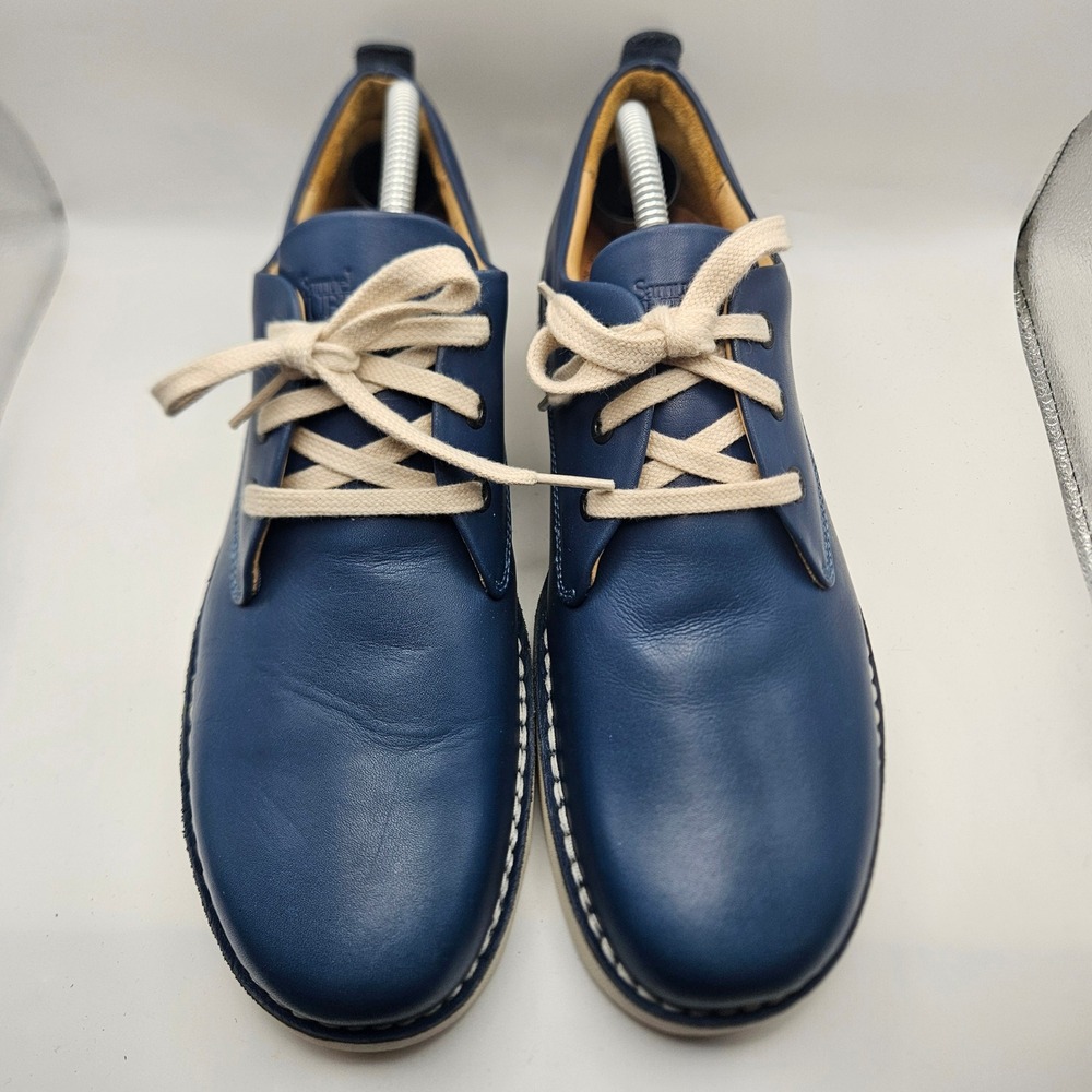 Samuel Hubbard Mens Navy Free Oxford Orthopedic Support Shoes Leather Sz 9.5M